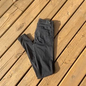 AE black skinny jeans